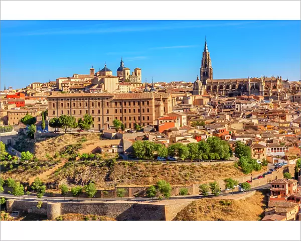 Cathedral Churches Medieval City Toledo Spain. Cathedral started in 1226 finished 1493