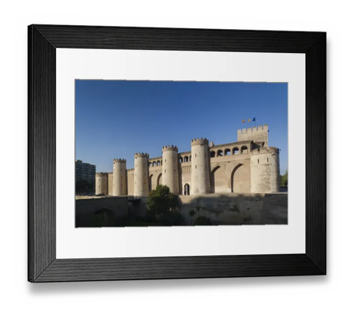 Framed Print : Spain, Aragon Region, Zaragoza Province, Zaragoza, The Aljaferia, 11th-century Islamic