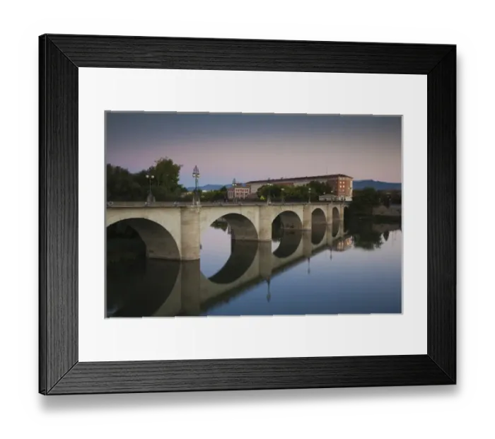 Framed Print : Spain, La Rioja Region, La Rioja Province, Logrono, Puente de Piedra bridge, Ebro River Framed Print : Spain, La Rioja Region, La Rioja Province, Logrono, Puente de Piedra bridge, Ebro River