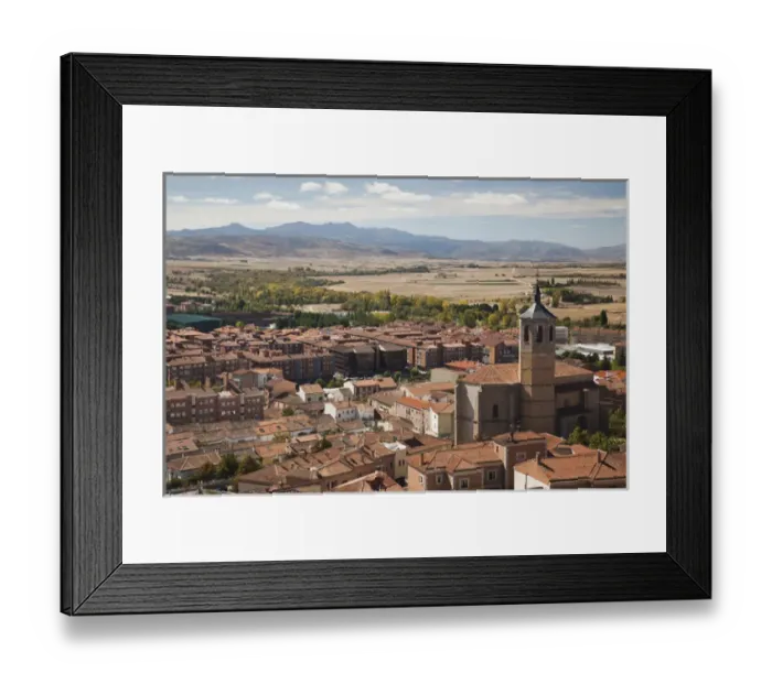 Framed Print : Spain, Castilla y Leon Region, Avila Province, Avila, elevated view of the Church Framed Print : Spain, Castilla y Leon Region, Avila Province, Avila, elevated view of the Church