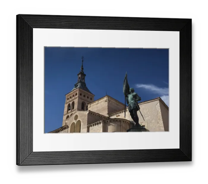 Framed Print : Spain, Castilla y Leon Region, Segovia Province, Segovia, Plaza San Martin and San Framed Print : Spain, Castilla y Leon Region, Segovia Province, Segovia, Plaza San Martin and San