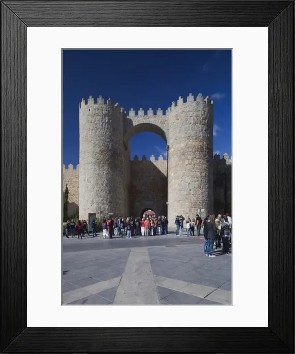 Framed Print : Spain, Castilla y Leon Region, Avila Province, Avila, Plaza de Santa Teresa and Puerta Framed Print : Spain, Castilla y Leon Region, Avila Province, Avila, Plaza de Santa Teresa and Puerta