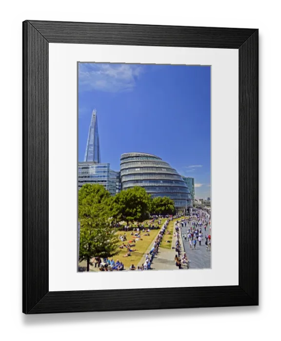 Framed Print : Europe, United Kingdom, England, London, Southwark. View of City Hall, More London Riverside