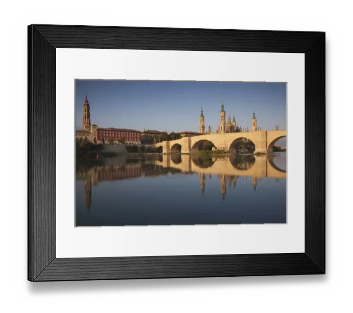 Framed Print : Spain, Aragon Region, Zaragoza Province, Zaragoza, Basilica de Nuestra Senora de Pilar