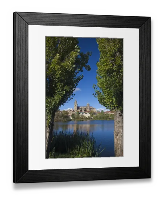 Framed Print : Spain, Castilla y Leon Region, Salamanca Province, Salamanca, Salamanca Cathedrals and town Framed Print : Spain, Castilla y Leon Region, Salamanca Province, Salamanca, Salamanca Cathedrals and town
