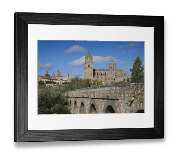 Framed Print : Spain, Castilla y Leon Region, Salamanca Province, Salamanca, Salamanca Cathedrals