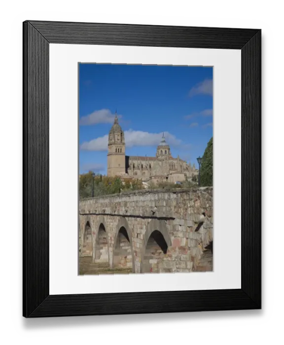 Framed Print : Spain, Castilla y Leon Region, Salamanca Province, Salamanca, Salamanca Cathedrals