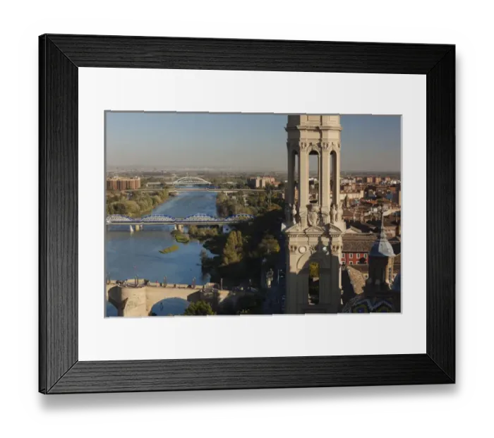 Framed Print : Spain, Aragon Region, Zaragoza Province, Zaragoza, Basilica de Nuestra Senora del Pilar