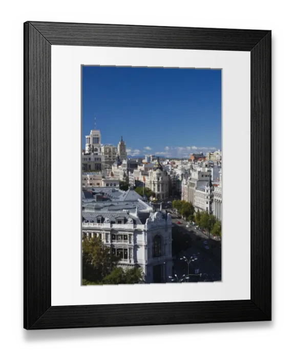 Framed Print : Spain, Madrid, Plaza de la Cibeles, Palacio de Communicaciones, once the world s Framed Print : Spain, Madrid, Plaza de la Cibeles, Palacio de Communicaciones, once the world s