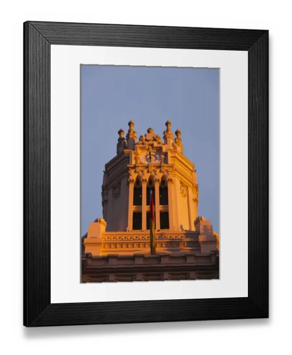 Framed Print : Spain, Madrid, Plaza de la Cibeles, Palacio de Communicaciones, once the world s Framed Print : Spain, Madrid, Plaza de la Cibeles, Palacio de Communicaciones, once the world s