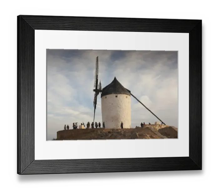 Framed Print : Spain, Castile-La Mancha Region, Toledo Province, La Mancha Area, Consuegra, antique