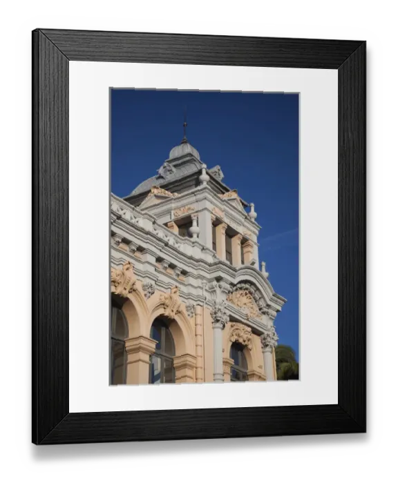 Framed Print : Spain, Asturias Region, Asturias Province, Llanes, harborfront buildings