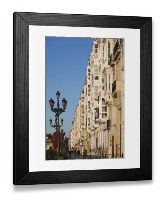 Framed Print : Spain, Cantabria Region, Cantabria Province, Santander, waterfront buildings Framed Print : Spain, Cantabria Region, Cantabria Province, Santander, waterfront buildings