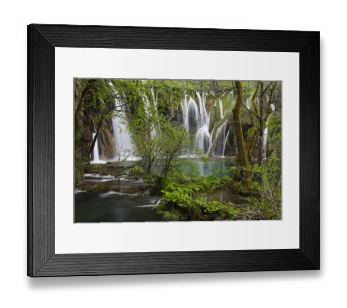 Framed Print : The Plitvice Lakes in the National Park Plitvicka Jezera in Croatia. The upper lakes Framed Print : The Plitvice Lakes in the National Park Plitvicka Jezera in Croatia. The upper lakes