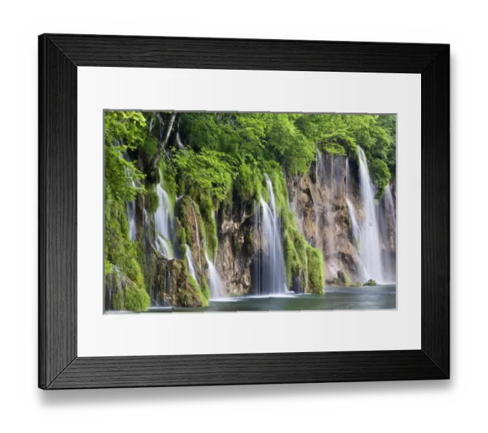Framed Print : The Plitvice Lakes in the National Park Plitvicka Jezera in Croatia. The upper lakes Framed Print : The Plitvice Lakes in the National Park Plitvicka Jezera in Croatia. The upper lakes