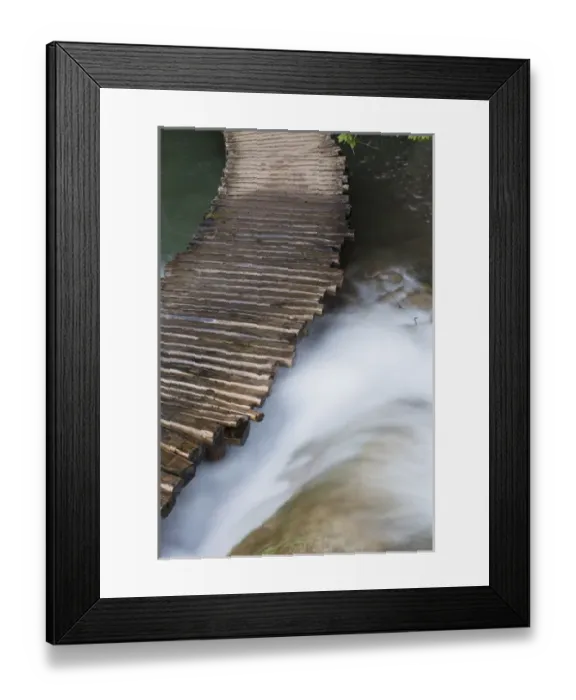 Framed Print : The Plitvice Lakes in the National Park Plitvicka Jezera in Croatia. Typical plank path Framed Print : The Plitvice Lakes in the National Park Plitvicka Jezera in Croatia. Typical plank path