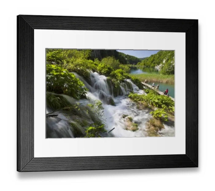 Framed Print : The Plitvice Lakes in the National Park Plitvicka Jezera in Croatia Framed Print : The Plitvice Lakes in the National Park Plitvicka Jezera in Croatia