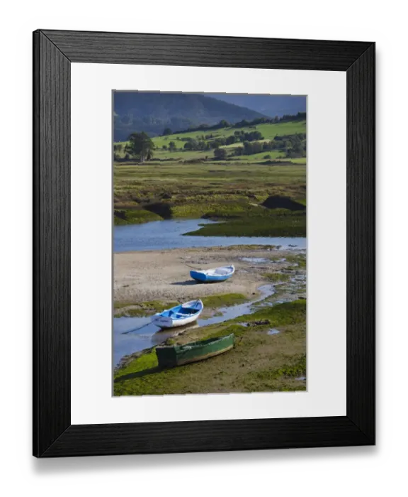 Framed Print : Spain, Cantabria Region, Cantabria Province, San Vicente de la Barquera, river estuary Framed Print : Spain, Cantabria Region, Cantabria Province, San Vicente de la Barquera, river estuary