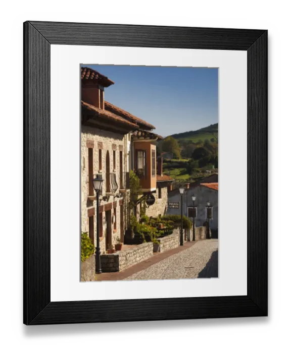 Framed Print : Spain, Cantabria Region, Cantabria Province, Santillana del Mar, detail of midieval Framed Print : Spain, Cantabria Region, Cantabria Province, Santillana del Mar, detail of midieval