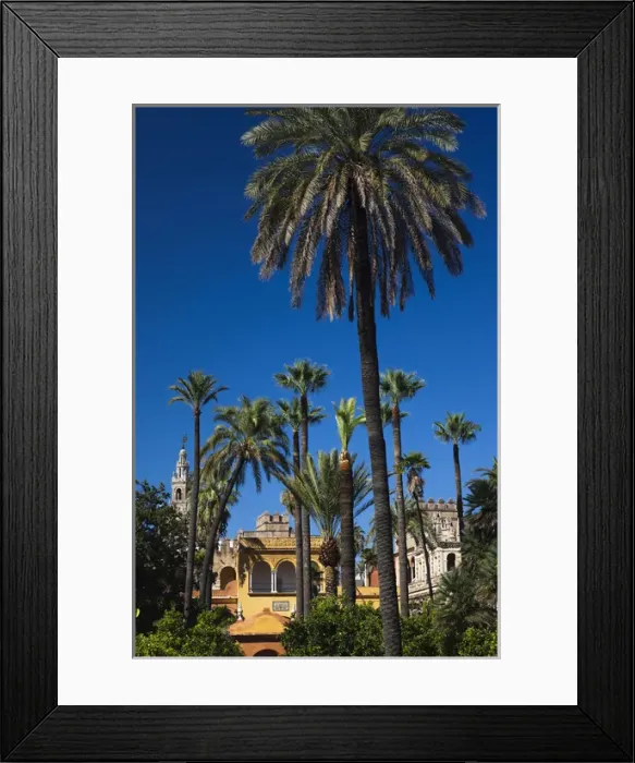 Framed Print : Spain, Andalucia Region, Seville Province, Seville, The Alcazar, Alcazar Gardens Framed Print : Spain, Andalucia Region, Seville Province, Seville, The Alcazar, Alcazar Gardens