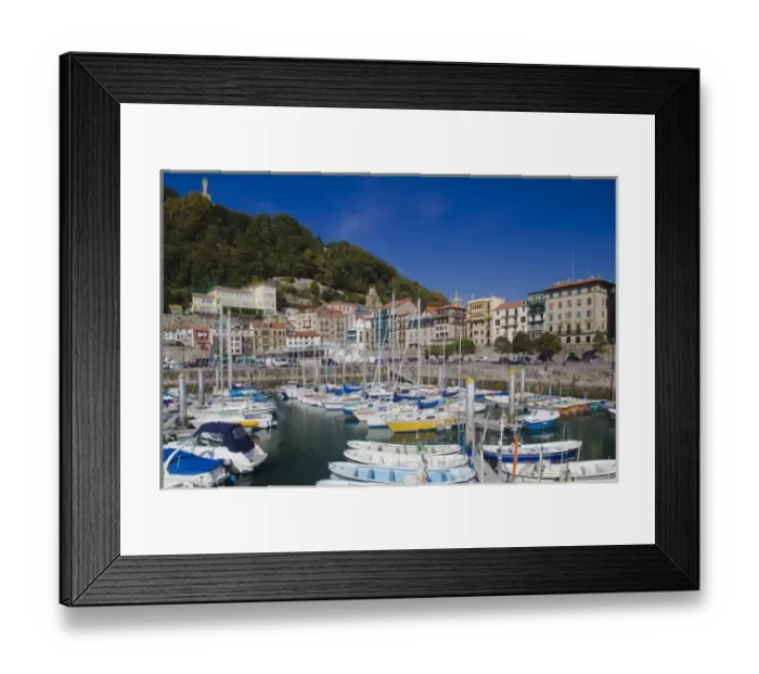 Framed Print : Spain, Basque Country Region, Guipuzcoa Province, San Sebastian, Old Town marina Framed Print : Spain, Basque Country Region, Guipuzcoa Province, San Sebastian, Old Town marina