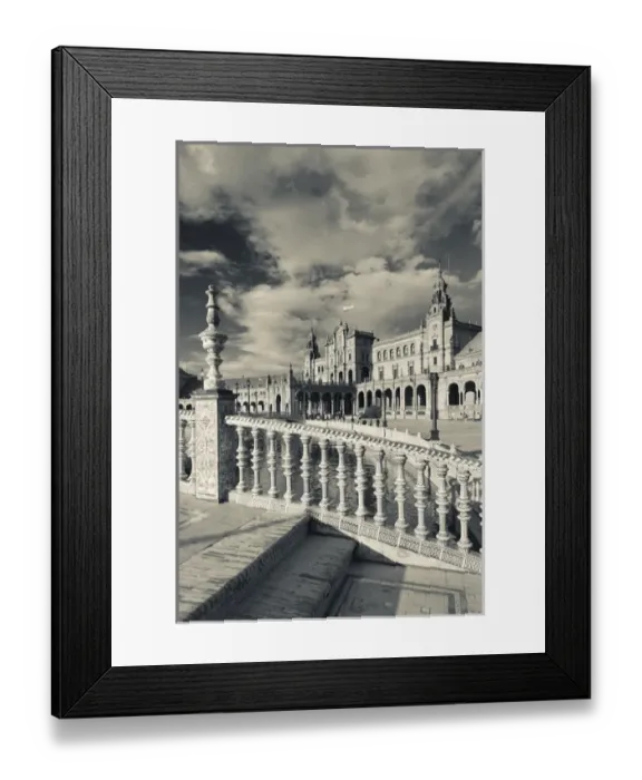 Framed Print : Spain, Andalucia Region, Seville Province, Seville, buildings of the Plaza Espana Framed Print : Spain, Andalucia Region, Seville Province, Seville, buildings of the Plaza Espana
