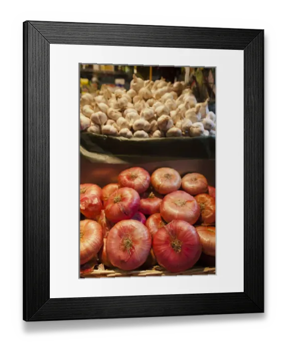 Framed Print : Spain, Basque Country Region, Vizcaya Province, Bilbao, Old Town, Ribera Market, produce Framed Print : Spain, Basque Country Region, Vizcaya Province, Bilbao, Old Town, Ribera Market, produce