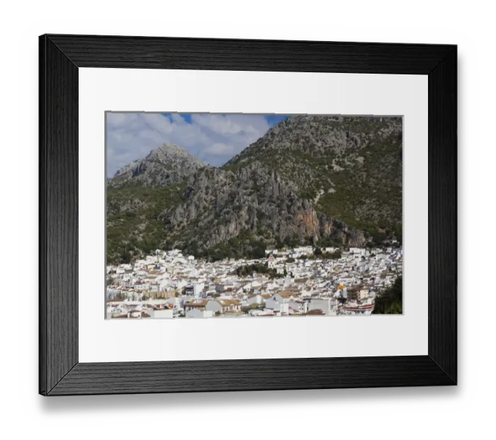 Framed Print : Spain, Andalucia Region, Cadiz Province, Ubrique, elevated view of an Andalucian Framed Print : Spain, Andalucia Region, Cadiz Province, Ubrique, elevated view of an Andalucian
