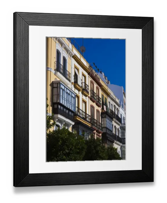 Framed Print : Spain, Andalucia Region, Seville Province, Seville, buildings along the Avenida Constitucion Framed Print : Spain, Andalucia Region, Seville Province, Seville, buildings along the Avenida Constitucion
