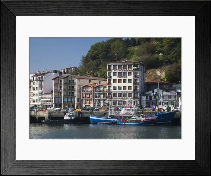 Framed Print : Spain, Basque Country Region, Guipuzcoa Province, Pasaia, Village of Pasai San Pedro Framed Print : Spain, Basque Country Region, Guipuzcoa Province, Pasaia, Village of Pasai San Pedro