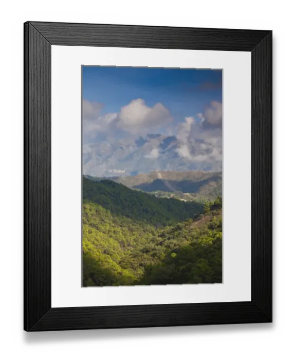 Framed Print : Spain, Andalucia Region, Malaga Province, Marbella-area, view of La Torresilla mountain Framed Print : Spain, Andalucia Region, Malaga Province, Marbella-area, view of La Torresilla mountain