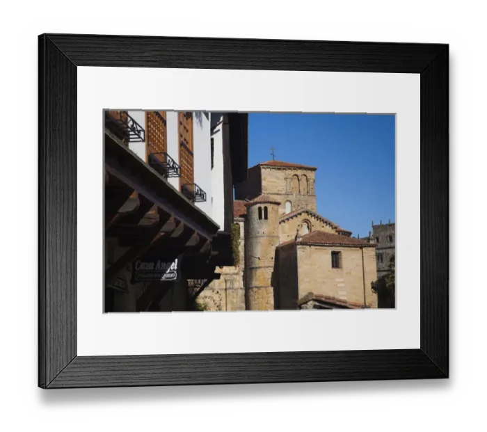 Framed Print : Spain, Cantabria Region, Cantabria Province, Santillana del Mar, Iglesia de Colegiata church Framed Print : Spain, Cantabria Region, Cantabria Province, Santillana del Mar, Iglesia de Colegiata church