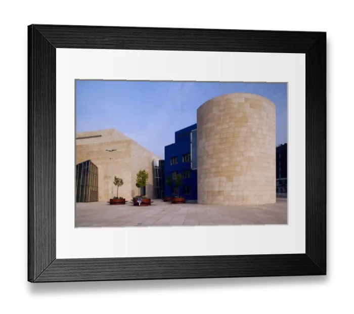 Framed Print : Spain, Basque Country Region, Vizcaya Province, Bilbao, The Guggenheim Museum, designed