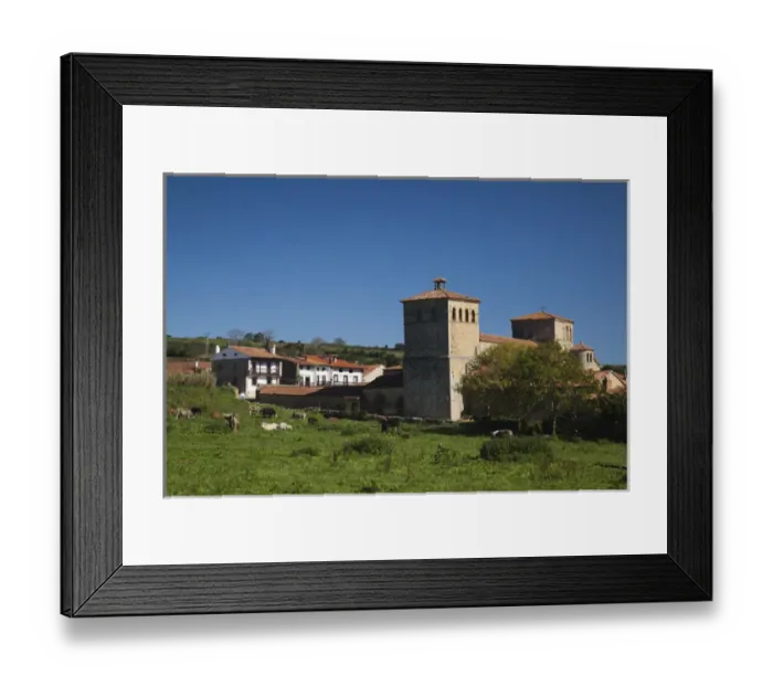 Framed Print : Spain, Cantabria Region, Cantabria Province, Santillana del Mar, Iglesia de Colegiata church Framed Print : Spain, Cantabria Region, Cantabria Province, Santillana del Mar, Iglesia de Colegiata church