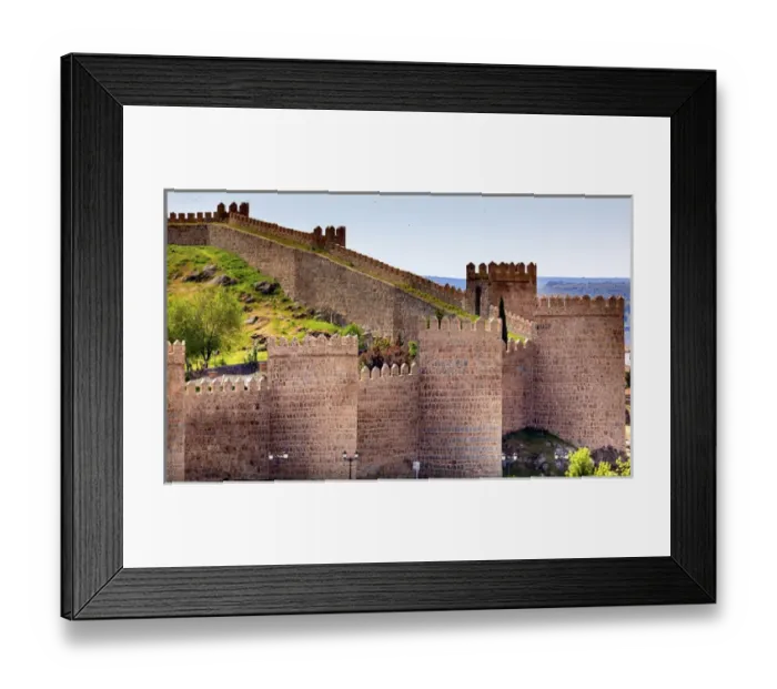 Framed Print : Avila Ancient Medieval City Walls Castle Castile Spain Framed Print : Avila Ancient Medieval City Walls Castle Castile Spain