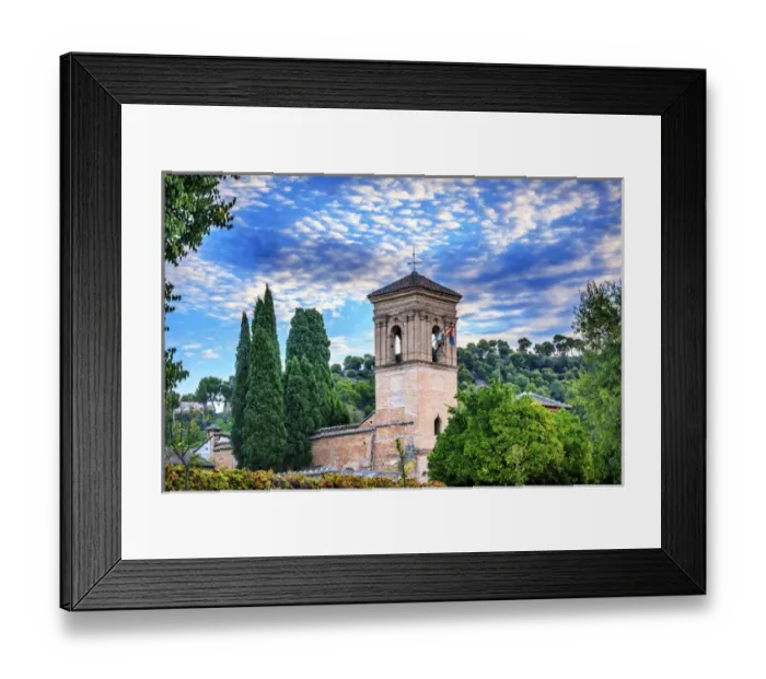 Framed Print : Gallery Alhambra Granada Andalusia Spain