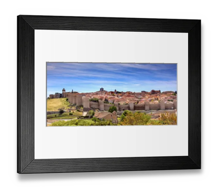 Framed Print : Avila Ancient Medieval City Walls Castle Swallows Castile Spain Framed Print : Avila Ancient Medieval City Walls Castle Swallows Castile Spain