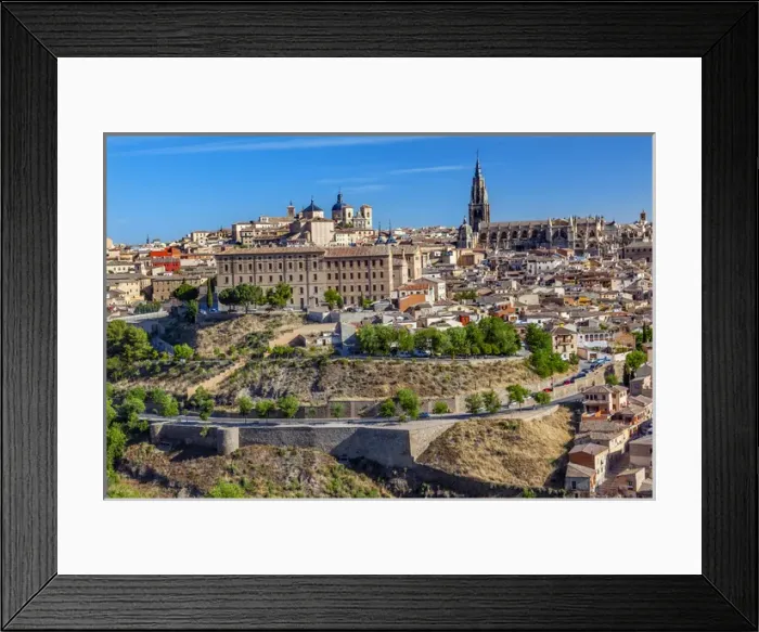 Framed Print : Cathedral Churchse Medieval City Toledo Spain. Cathedral started in 1226 finished 1493 Framed Print : Cathedral Churchse Medieval City Toledo Spain. Cathedral started in 1226 finished 1493