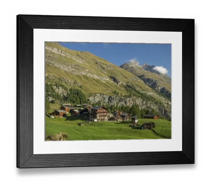 Framed Print : Switzerland, Zermatt, Furi