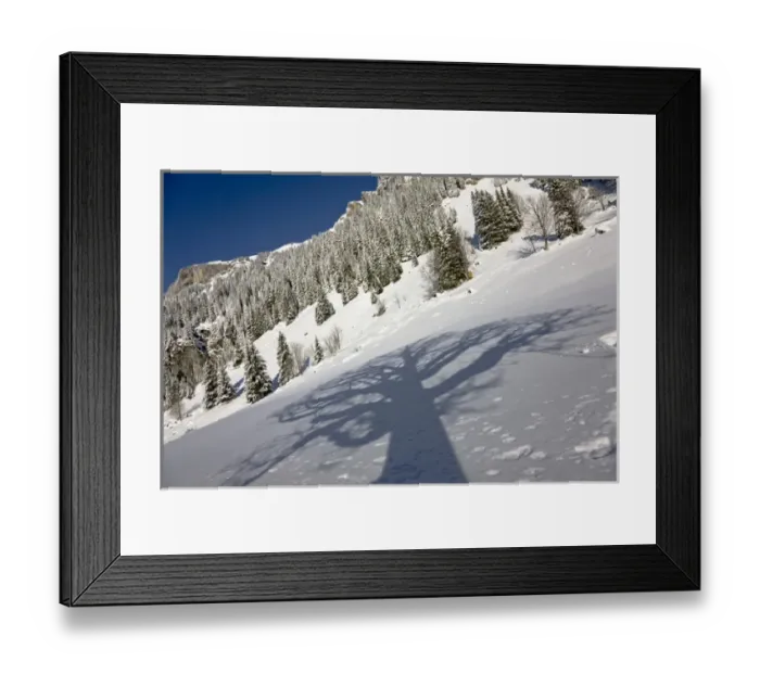 Framed Print : Griesalp and Steineberg in deep snow in Kiental, Switzerland