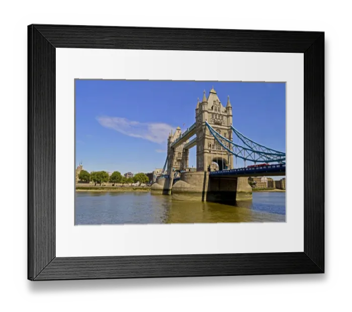 Framed Print : Europe, United Kingdom, England, London. The Tower Bridge across the River Thames