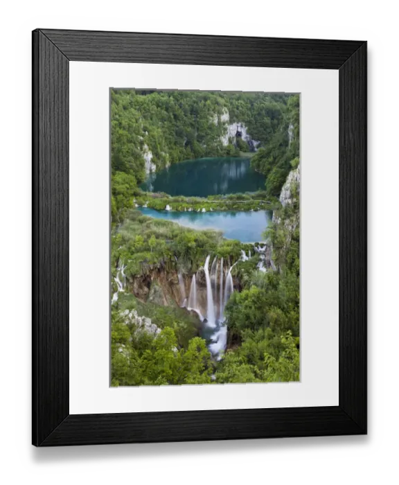 Framed Print : The Plitvice Lakes in the National Park Plitvicka Jezera in Croatia. The lower lakes Framed Print : The Plitvice Lakes in the National Park Plitvicka Jezera in Croatia. The lower lakes