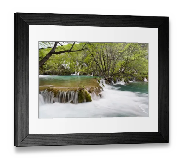Framed Print : The Plitvice Lakes in the National Park Plitvicka Jezera in Croatia. The lower lakes Framed Print : The Plitvice Lakes in the National Park Plitvicka Jezera in Croatia. The lower lakes