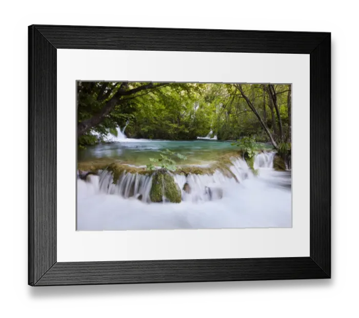 Framed Print : The Plitvice Lakes in the National Park Plitvicka Jezera in Croatia. The lower lakes Framed Print : The Plitvice Lakes in the National Park Plitvicka Jezera in Croatia. The lower lakes