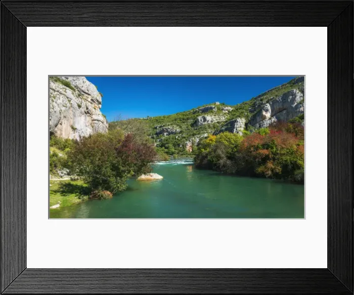 Framed Print : The Krka River at Roski Slap, Krka National Park, Dalmatia, Croatia