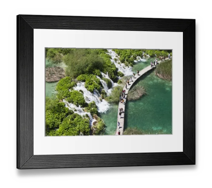 Framed Print : The Plitvice Lakes in the National Park Plitvicka Jezera in Croatia Framed Print : The Plitvice Lakes in the National Park Plitvicka Jezera in Croatia