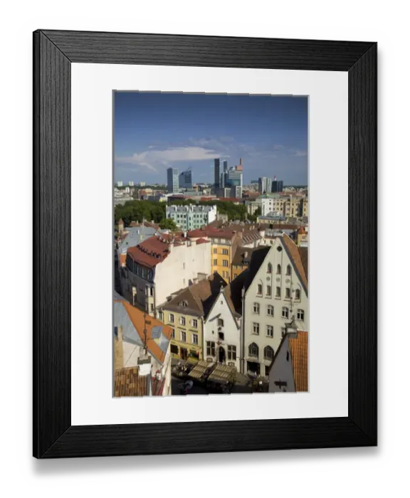 Framed Print : Europe, Estonia, Tallinn. Overview of city Framed Print : Europe, Estonia, Tallinn. Overview of city