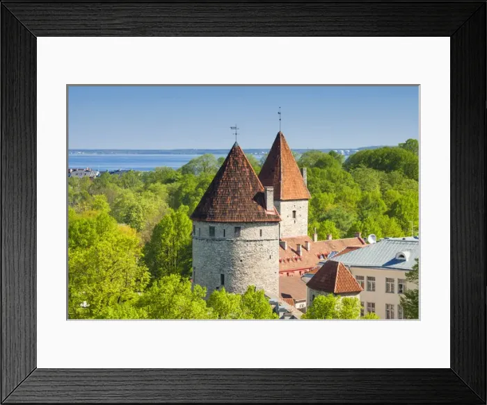 Framed Print : View of Tallinn from Toompea hill, Old Town of Tallinn, UNESCO World Heritage Site