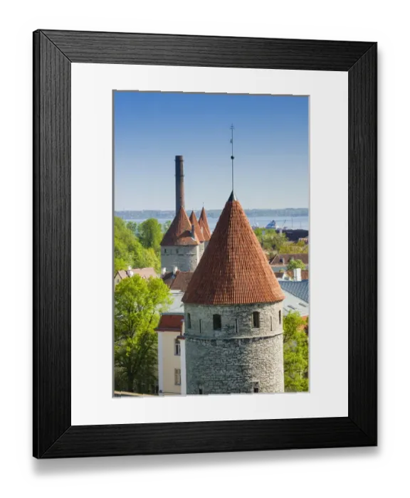 Framed Print : View of Tallinn from Toompea hill, Old Town of Tallinn, UNESCO World Heritage Site