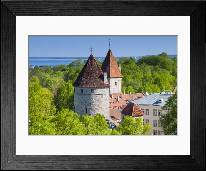 Framed Print : View of Tallinn from Toompea hill, Old Town of Tallinn, UNESCO World Heritage Site